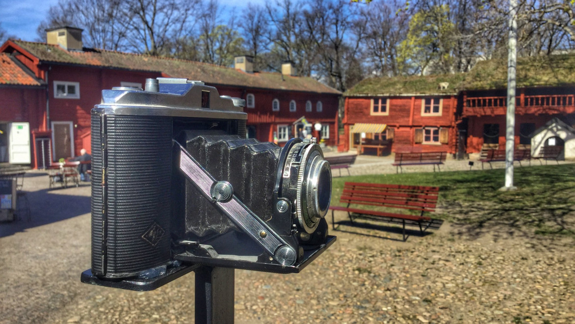 En gammaldags kamera i Wadköping.